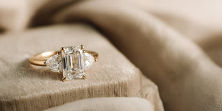 Emerald Cut Lab-Grown Diamond Engagement Ring