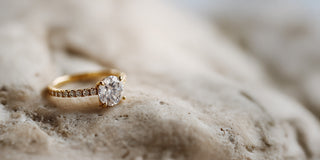 Micro Pave Setting Lab Grown Diamond Engagement Rings