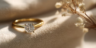 Tapered Band Lab Grown Diamond Engagement Rings