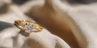 Infinity Band Lab Grown Diamond Engagement Rings