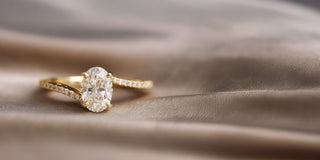 Swirl Design Lab Grown Diamond Engagement Rings