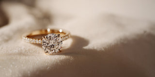 Round Cut Lab Grown Diamond Engagement Rings