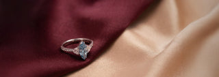 Blue Lab Grown Diamond Rings