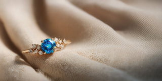 Blue Lab Grown Diamond Rings