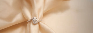 Swirl Design Lab Grown Diamond Engagement Rings