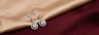 White Gold Earrings