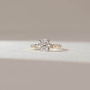Elegant Round Accent Diamond Ring