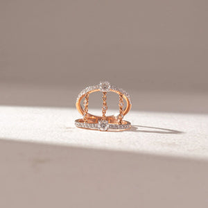 Chain Drop Statement diamond Ring