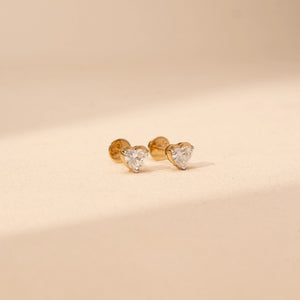 Serene Heart Radiance Diamond Earring