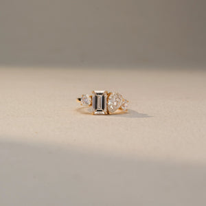 Royal Emerald Cut Bridal Ring