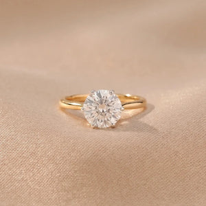 Pure Round Light Diamond Ring
