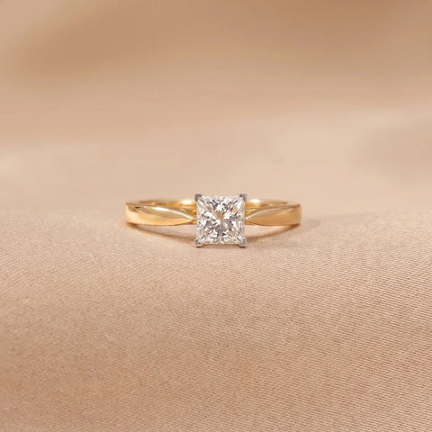 Timeless Princess Square diamond Ring