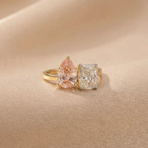 Dual Shape Love diamond Ring