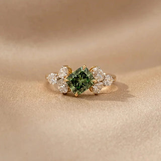 Luxe Green Diamond Statement Ring