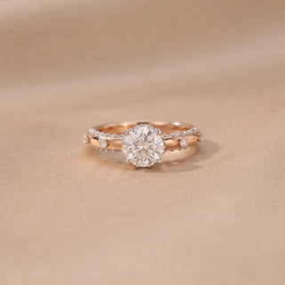 Round Shine Pavé Diamond Ring