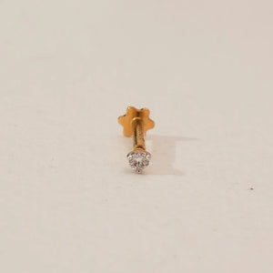 Petite Round Solitaire Diamond Nosepin