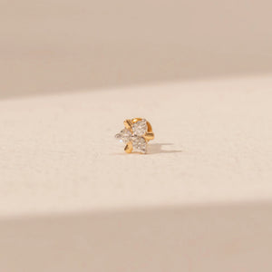Petal Bloom Diamond Nose Pin