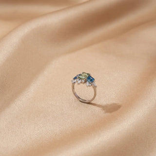 Vintage Crown Diamond Cocktail Ring