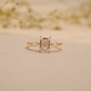 Gilded Harmony Emerald Diamond Pair