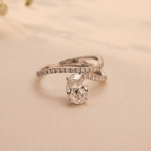 Eternal Flow Oval Diamond Ring