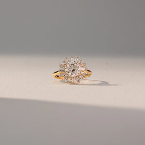 Starburst Radiance Cluster Diamond Ring