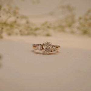 Golden Harmony Diamond Bridal Set