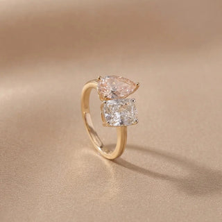 Dual Shape Love diamond Ring