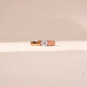 Radiant Classic Solitaire Diamond Ring