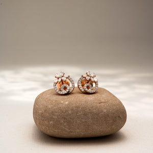 Dazzling Circle Diamond Shine Earring