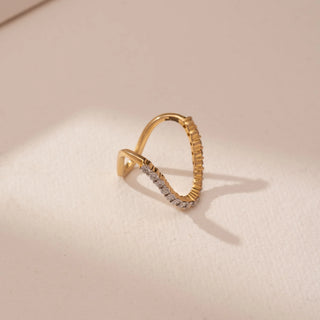 Radiant Wave Diamond Band Ring