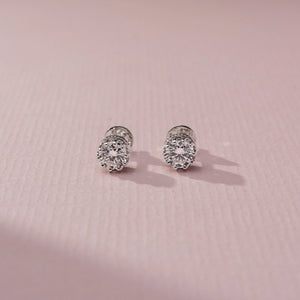 Chic Sparkle Halo Stud Earring
