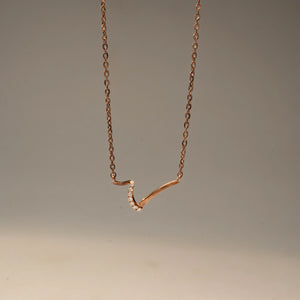 Luxury Minimal Sparkle Diamond Necklace