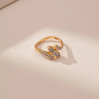 Twilight Grace Diamond Crossover Ring