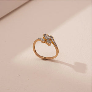 Twilight Grace Diamond Crossover Ring
