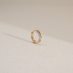 Delicate Petal Diamond Nose Ring