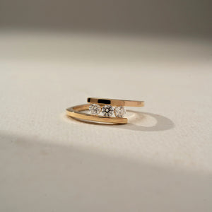 Elegant Three Stone Diamond Ring