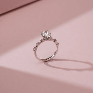 Eternal Teardrop Solitaire Diamond Ring