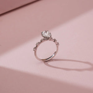 Eternal Teardrop Solitaire Diamond Ring