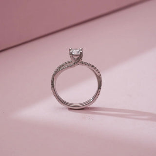 Radiant Curve Solitaire Diamond Ring