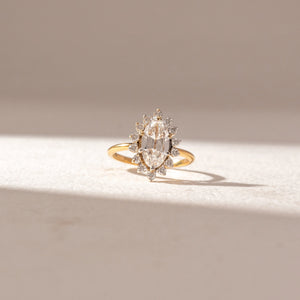 Radiant Petal Cluster diamond Ring