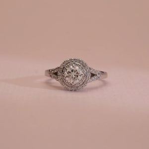 Eternal Sparkle Diamond Halo Ring