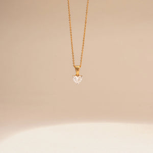 Radiant Heart Charm Diamond Pendant