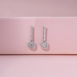 Graceful Circular Cascade Diamond Earrings