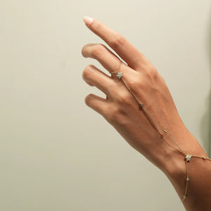 Graceful Hand Chain Diamond Ring