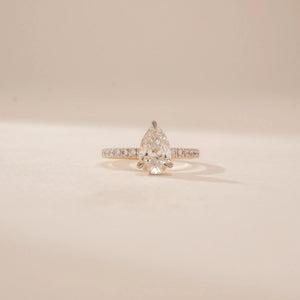 Teardrop Cascade Brilliance Diamond Ring