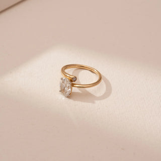 Celestial Bond Oval Diamond Ring
