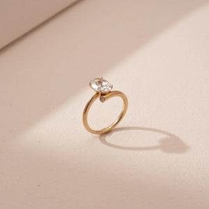 Celestial Bond Oval Diamond Ring