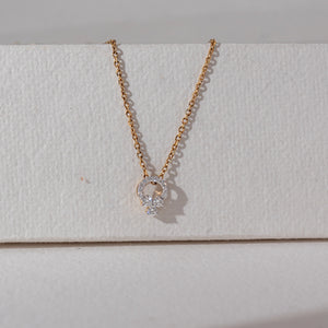 Elegant Circle Drop diamond Pendant
