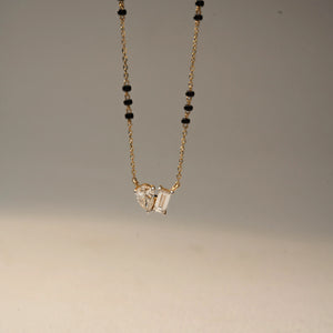 Golden Love Crystal Charm Mangalsutra