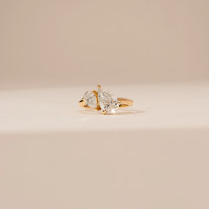 Dazzling Pear Bypass Diamond Ring